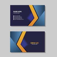 Gradient Color Modern Business Card Design vector
