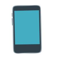 Flat illustration of a modern smartphone. Great for mobile technology, apps, communication, and digital lifestyle content vector