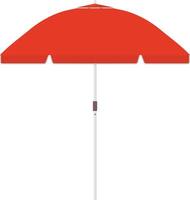 Beach Umbrella Flat Illustration. Clean Icon Design Element on Isolated White Background vector