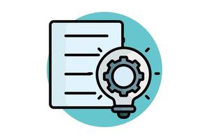 Concept icon. colored outline icon style. icon related to brand. business elements illustration vector