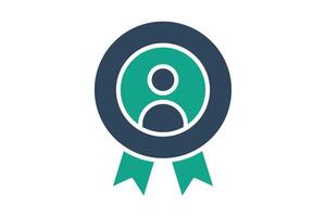 Brand identity icon. solid icon style. icon related to branding. business elements illustration vector