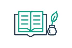 Story icon. line icon style. icon related to branding. business elements illustration vector