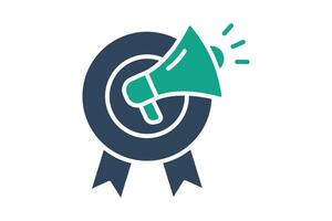Promotion icon. solid icon style. icon related to branding. business elements illustration vector
