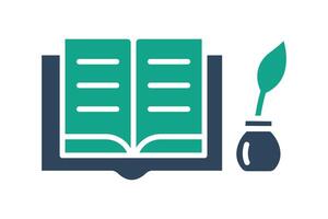 Story icon. solid icon style. icon related to branding. business elements illustration vector
