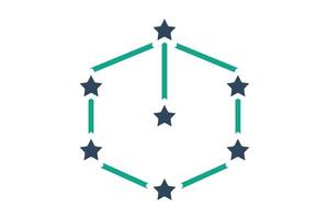 Connection icon. solid icon style. icon related to branding. business elements illustration vector