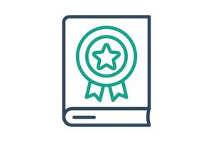 Guideline icon. line icon style. icon related to branding. business elements illustration vector