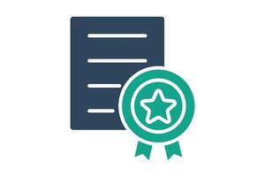 Experience icon. solid icon style. icon related to branding. business elements illustration vector