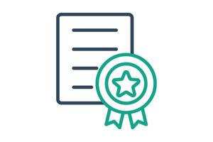 Experience icon. line icon style. icon related to branding. business elements illustration vector
