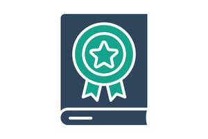 Guideline icon. solid icon style. icon related to branding. business elements illustration vector