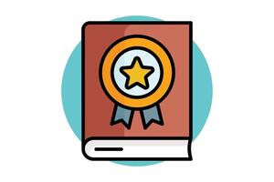 Guideline icon. colored outline icon style. icon related to branding. business elements illustration vector