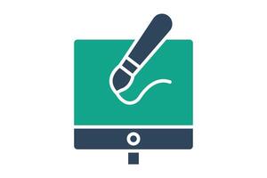 Design icon. solid icon style. icon related to brand. business elements illustration vector