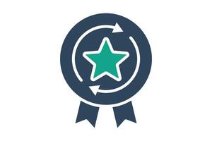 Consistency icon. solid icon style. icon related to branding. business elements illustration vector