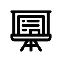 blackboard line icon. Clean and minimalist icon for websites, mobile apps, presentations, and logos. Fully scalable and customizable for any project. vector