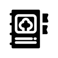 recipe glyph icon. Strong and solid icon for websites and mobile apps. vector