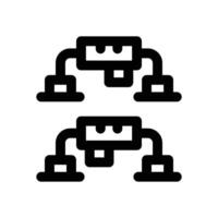 push up line icon. Clean and minimalist icon for websites and mobile apps. vector