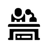lecture glyph icon. Strong and solid icon for websites, mobile interfaces, presentations, and visual branding. High quality and easy to edit. vector