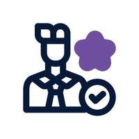 professional dual tone icon. Sleek and modern icon for websites and mobile apps. vector