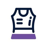 singlet dual tone icon. Sleek and modern icon for websites and mobile apps. vector