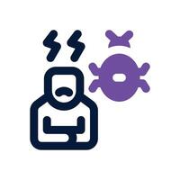 phobia dual tone icon. Sleek and modern icon for websites and mobile apps. vector