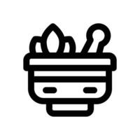 herbal line icon. Clean and minimalist icon for websites and mobile apps. vector
