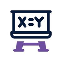 equation dual tone icon. Sleek and modern icon for websites and mobile apps. vector