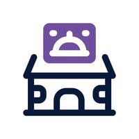 restaurant duotone icon. Sleek and modern icon for websites, mobile apps, marketing materials, and corporate design. Fully scalable and ready to use. vector