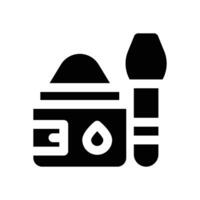 face scrub glyph icon. Strong and solid icon for websites and mobile apps. vector