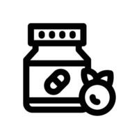 supplement line icon. Clean and minimalist icon for websites and mobile apps. vector