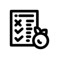 diet plan line icon. Clean and minimalist icon for websites and mobile apps. vector