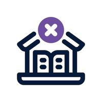 rejected dual tone icon. Sleek and modern icon for websites and mobile apps. vector