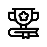 academic achievement line icon. Clean and minimalist icon for websites and mobile apps. vector
