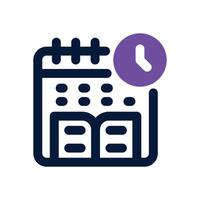 deadline duotone icon. Sleek and modern icon for websites, mobile apps, marketing materials, and corporate design. Fully scalable and ready to use. vector