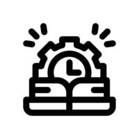productivity line icon. Clean and minimalist icon for websites, mobile apps, presentations, and logos. Fully scalable and customizable for any project. vector