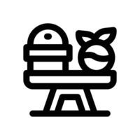 balanced diet line icon. Clean and minimalist icon for websites and mobile apps. vector