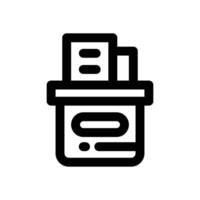file box line icon. Clean and minimalist icon for websites and mobile apps. vector