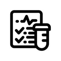 lab report line icon. Clean and minimalist icon for websites and mobile apps. vector