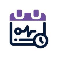 longitudinal study dual tone icon. Sleek and modern icon for websites and mobile apps. vector