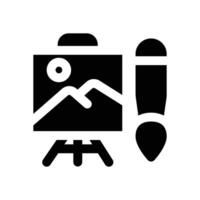 art glyph icon. Strong and solid icon for websites, mobile interfaces, presentations, and visual branding. High quality and easy to edit. vector