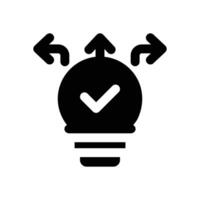 ability glyph icon. Strong and solid icon for websites and mobile apps. vector