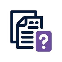 ask duotone icon. Sleek and modern icon for websites, mobile apps, marketing materials, and corporate design. Fully scalable and ready to use. vector