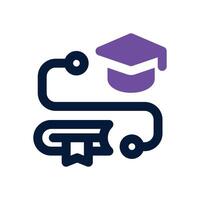study tracking dual tone icon. Sleek and modern icon for websites and mobile apps. vector