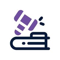 law factually dual tone icon. Sleek and modern icon for websites and mobile apps. vector