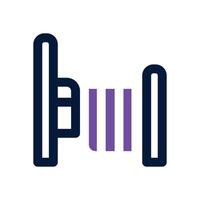 bed dual tone icon. Sleek and modern icon for websites and mobile apps. vector