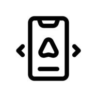 navigation line icon. Clean and minimalist icon for websites, mobile apps, presentations, and logos. Fully scalable and customizable for any project. vector