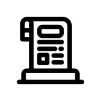 receipt line icon. Clean and minimalist icon for websites, mobile apps, presentations, and logos. Fully scalable and customizable for any project. vector