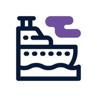 ship duotone icon. Sleek and modern icon for websites, mobile apps, marketing materials, and corporate design. Fully scalable and ready to use. vector