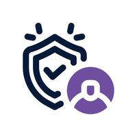trust dual tone icon. Sleek and modern icon for websites and mobile apps. vector