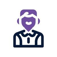 student duotone icon. Sleek and modern icon for websites, mobile apps, marketing materials, and corporate design. Fully scalable and ready to use. vector