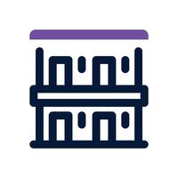 motel duotone icon. Sleek and modern icon for websites, mobile apps, marketing materials, and corporate design. Fully scalable and ready to use. vector