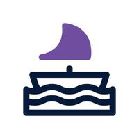 boat duotone icon. Sleek and modern icon for websites, mobile apps, marketing materials, and corporate design. Fully scalable and ready to use. vector
